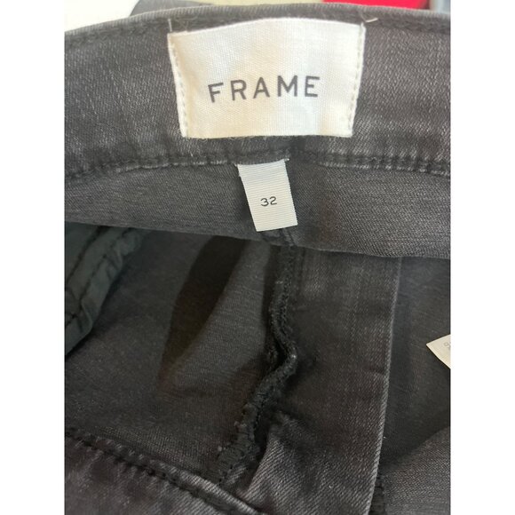 Frame Women's Gray Mid Rise Flared Jeans Sz 32 - NWT - Picture 5 of 8